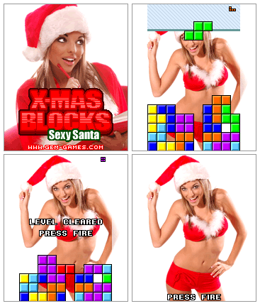XMas Blocks Sexy Santa